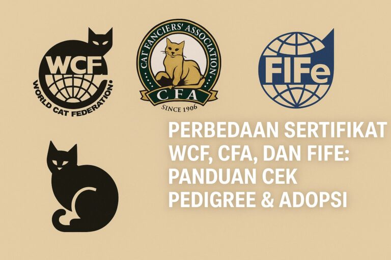 Perbedaan Sertifikat WCF, CFA, dan FIFe: Panduan Cek Pedigree & Adopsi