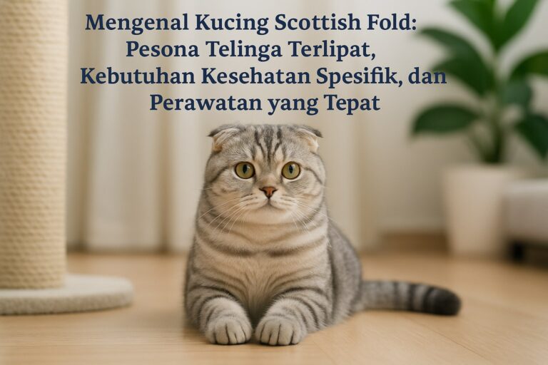 Mengenal Kucing Scottish Fold: Pesona Telinga Terlipat, Kebutuhan Kesehatan Spesifik, dan Perawatan yang Tepat