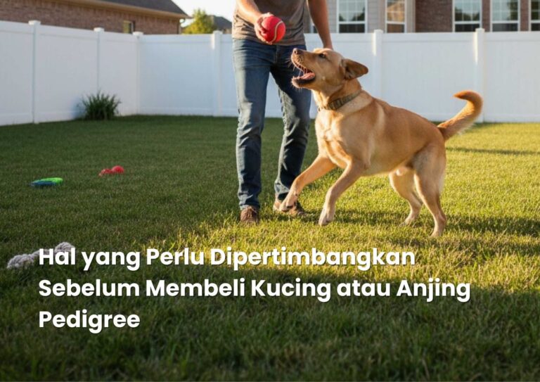 Hal yang Perlu Dipertimbangkan Sebelum Membeli Kucing atau Anjing Pedigree