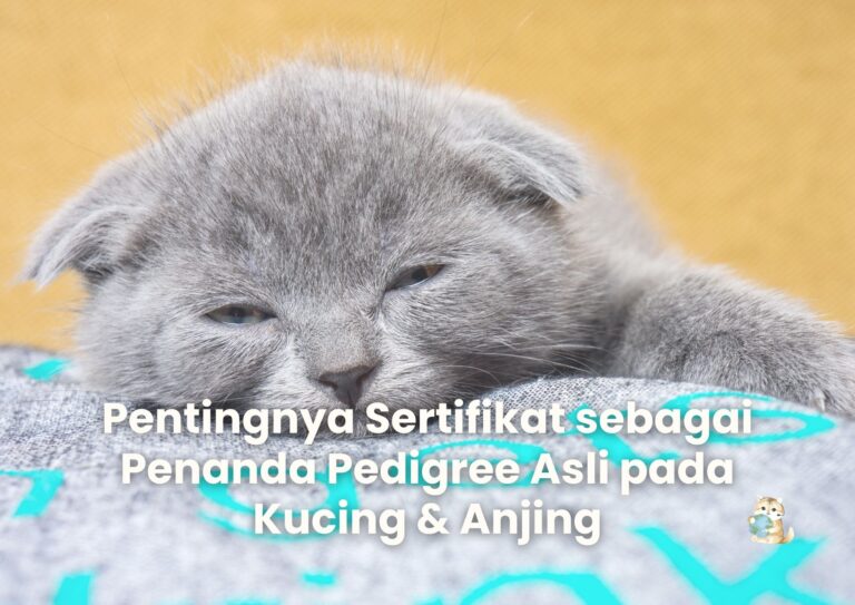 Pentingnya Sertifikat sebagai Penanda Pedigree Asli pada Kucing & Anjing